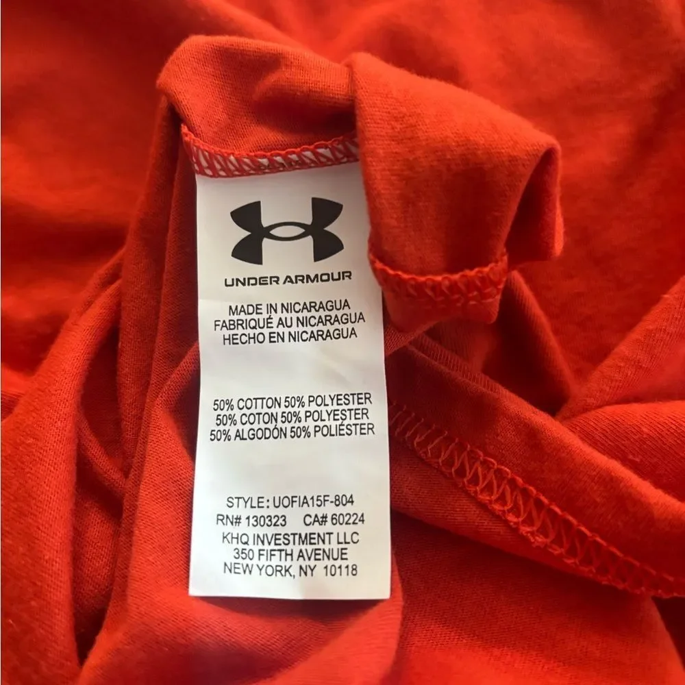 Under Armour Bold orange Short Sleeve Tee